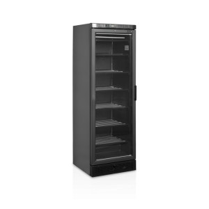 Tefcold mrazicí jednodveřová skříň prosklené dveře UFSC371G Black L/H